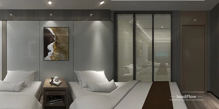 Contemporary WPC Interior Panel Project: Hangzhou Hotel Interior in Shangcheng District, Hangzhou, China - photo 2