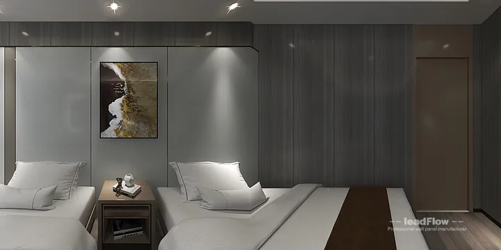 Contemporary WPC Interior Panel Project: Hangzhou Hotel Interior in Shangcheng District, Hangzhou, China - photo 3