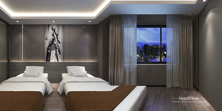 Contemporary WPC Interior Panel Project: Hangzhou Hotel Interior in Shangcheng District, Hangzhou, China - photo 37
