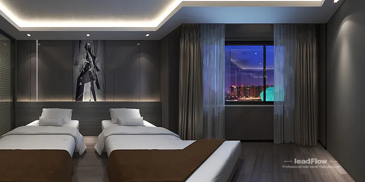 Contemporary WPC Interior Panel Project: Hangzhou Hotel Interior in Shangcheng District, Hangzhou, China - photo 38