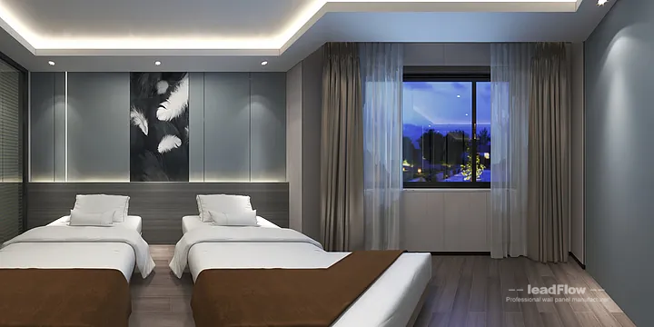 Contemporary WPC Interior Panel Project: Hangzhou Hotel Interior in Shangcheng District, Hangzhou, China - photo 39