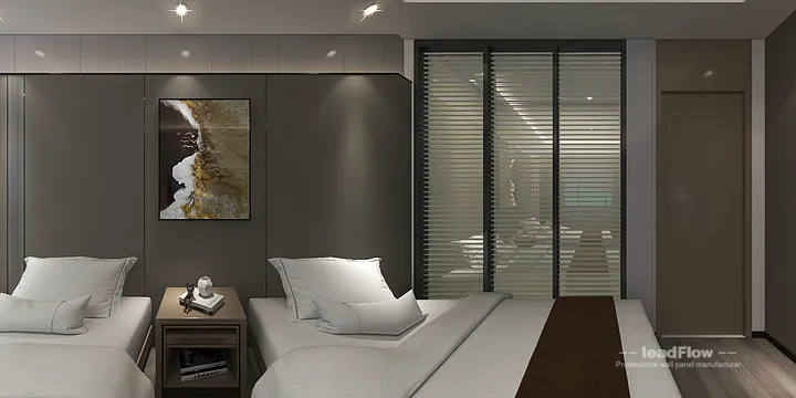Contemporary WPC Interior Panel Project: Hangzhou Hotel Interior in Shangcheng District, Hangzhou, China - photo 4
