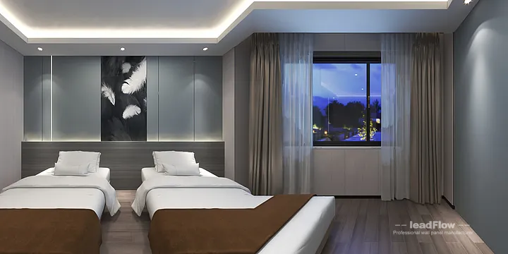Contemporary WPC Interior Panel Project: Hangzhou Hotel Interior in Shangcheng District, Hangzhou, China - photo 41