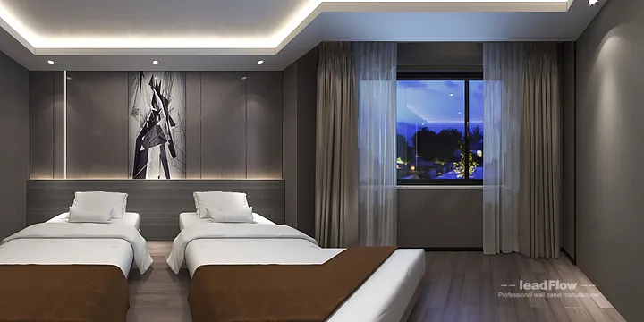 Contemporary WPC Interior Panel Project: Hangzhou Hotel Interior in Shangcheng District, Hangzhou, China - photo 42