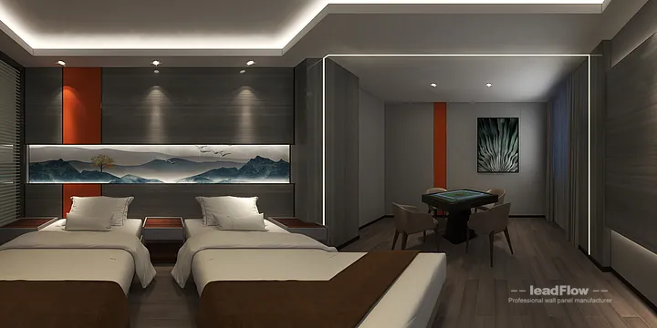 Contemporary WPC Interior Panel Project: Hangzhou Hotel Interior in Shangcheng District, Hangzhou, China - photo 44
