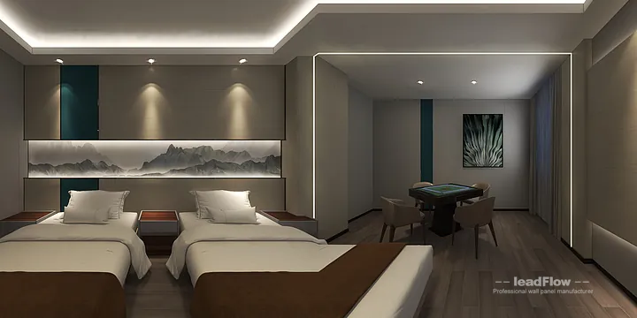 Contemporary WPC Interior Panel Project: Hangzhou Hotel Interior in Shangcheng District, Hangzhou, China - photo 45