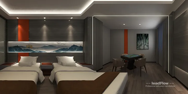 Contemporary WPC Interior Panel Project: Hangzhou Hotel Interior in Shangcheng District, Hangzhou, China - photo 46