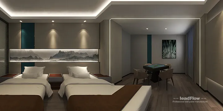 Contemporary WPC Interior Panel Project: Hangzhou Hotel Interior in Shangcheng District, Hangzhou, China - photo 47