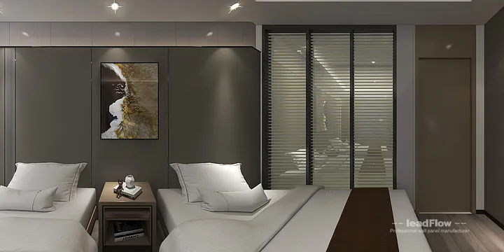 Contemporary WPC Interior Panel Project: Hangzhou Hotel Interior in Shangcheng District, Hangzhou, China - photo 5