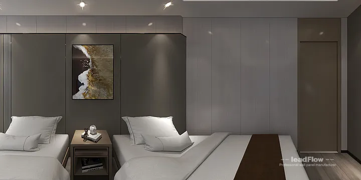Contemporary WPC Interior Panel Project: Hangzhou Hotel Interior in Shangcheng District, Hangzhou, China - photo 6