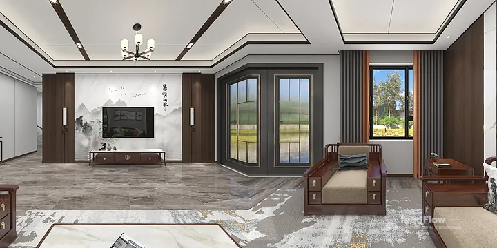 WPC Wall Cladding Villa Design in Hangzhou | Premium Interior in Shangcheng District, Hangzhou, China - photo 3