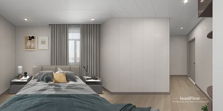 Contemporary Apartment Interior in Hangzhou using WPC Cladding in Shangcheng District, Hangzhou, China - photo 2