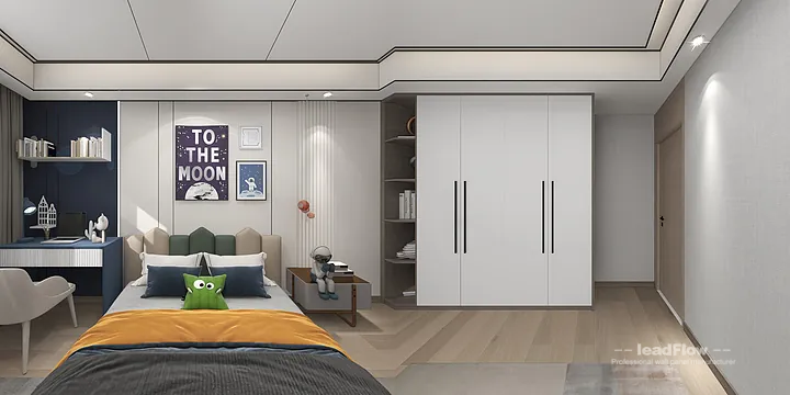 Pan's Hangzhou Apartment with WPC Wall Panel &mdash; Modern in Shangcheng District, Hangzhou, China - photo 42