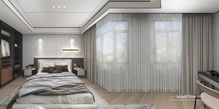 Pan's Hangzhou Apartment with WPC Wall Panel &mdash; Modern in Shangcheng District, Hangzhou, China - photo 7