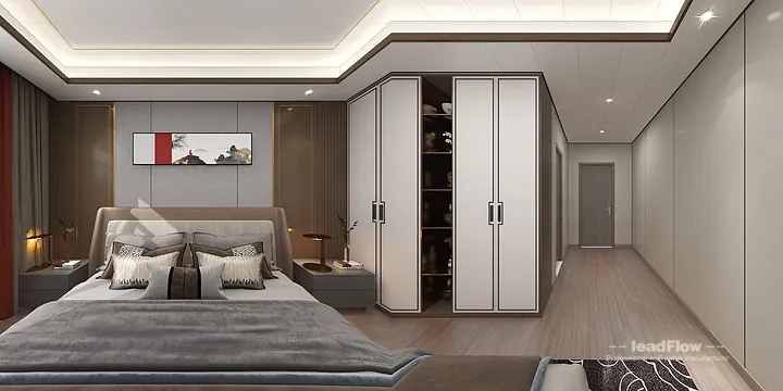 Hangzhou Apartment Interior with WPC Wall Cladding &mdash; girl room Accent in Shangcheng District, Hangzhou, China - photo 1