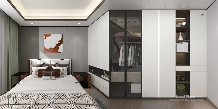 Hangzhou Apartment Interior with WPC Wall Cladding &mdash; girl room Accent in Shangcheng District, Hangzhou, China - photo 3