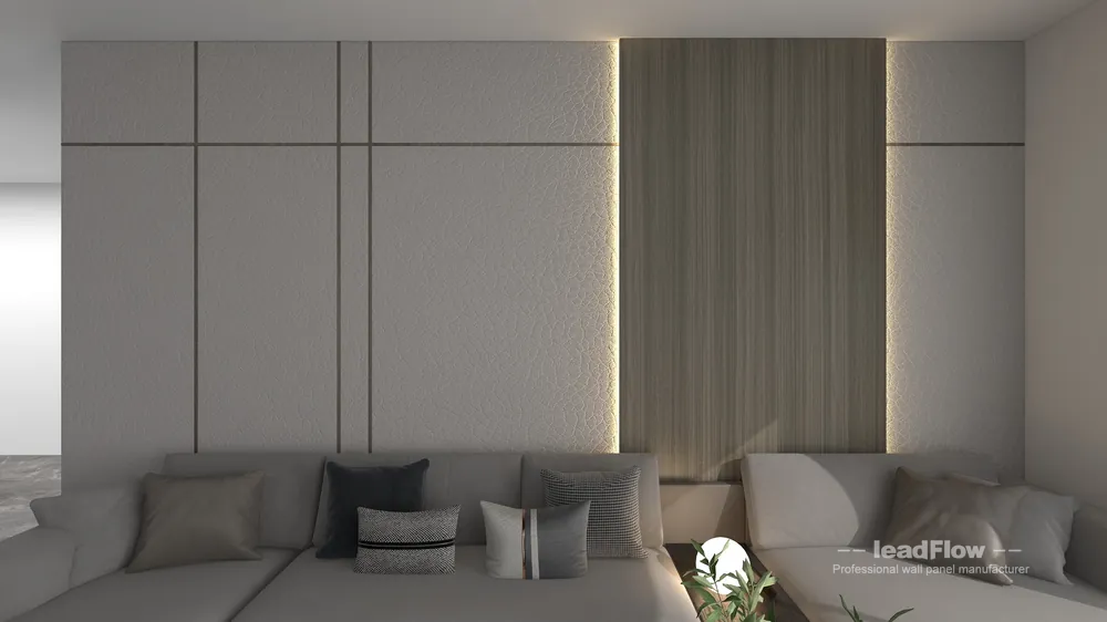 WPC Wall Cladding Installation for Hangzhou Interior Project | Modern in Hangzhou, China - photo 12