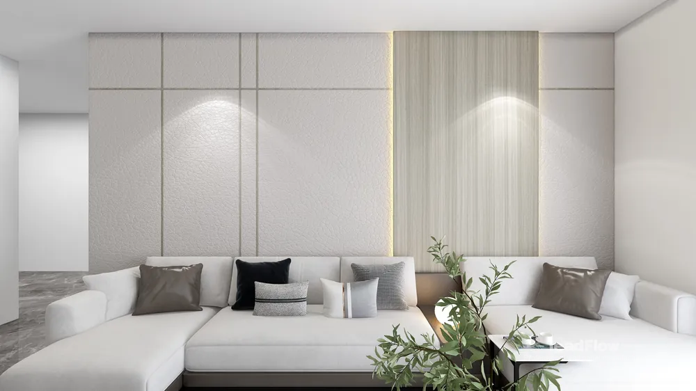 WPC Wall Cladding Installation for Hangzhou Interior Project | Modern in Hangzhou, China - photo 13
