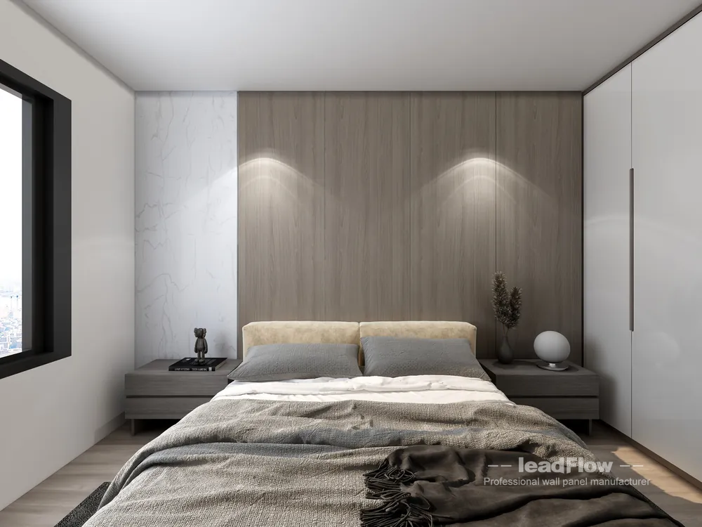 WPC Wall Cladding Installation for Hangzhou Interior Project | Modern in Hangzhou, China - photo 2