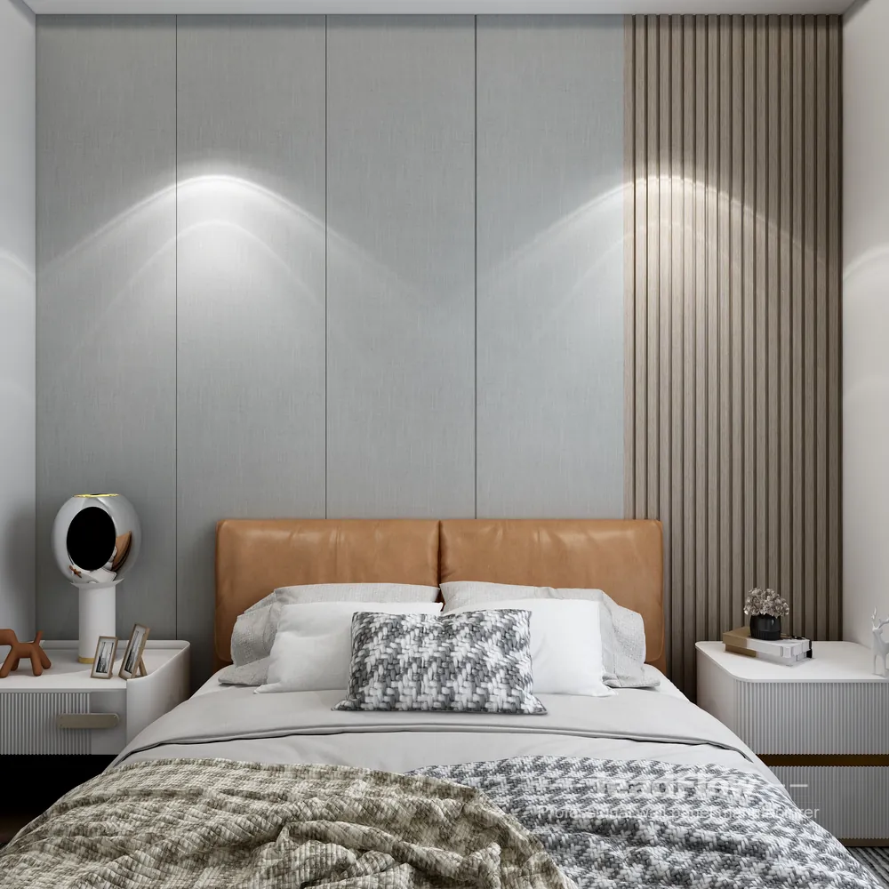 WPC Wall Cladding Installation for Hangzhou Interior Project | Modern in Hangzhou, China - photo 9