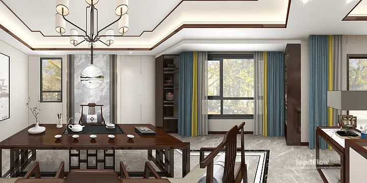 Hangzhou Apartment Interior with WPC Interior Panel &mdash; Dining Room Accent in Hangzhou, China - photo 2
