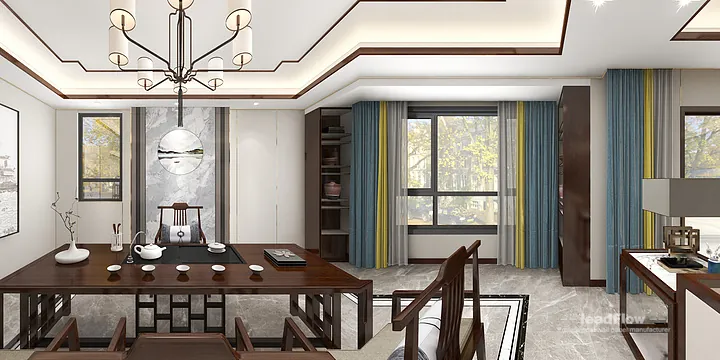 Hangzhou Apartment Interior with WPC Interior Panel &mdash; Dining Room Accent in Hangzhou, China - photo 3