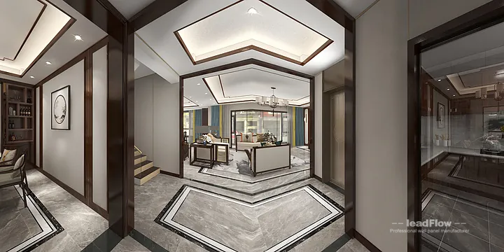 Hangzhou Apartment Interior with WPC Interior Panel &mdash; Dining Room Accent in Hangzhou, China - photo 6