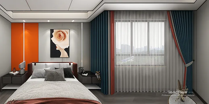 Hangzhou Apartment Renovation with WPC Interior Panel | bedroom2 Idea in Hangzhou, China - photo 1