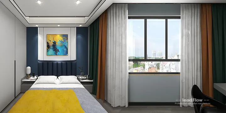 Hangzhou Apartment Renovation with WPC Interior Panel | bedroom2 Idea in Hangzhou, China - photo 6