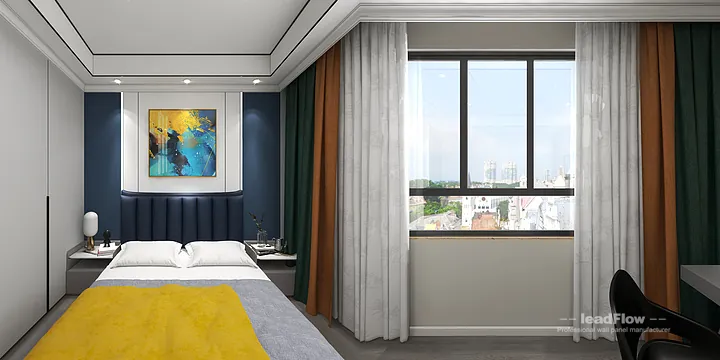 Hangzhou Apartment Renovation with WPC Interior Panel | bedroom2 Idea in Hangzhou, China - photo 7