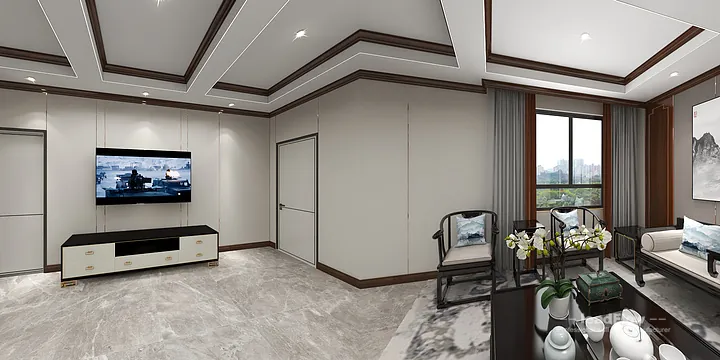Hangzhou Apartment Renovation with WPC Interior Panel | bedroom2 Idea in Hangzhou, China - photo 9