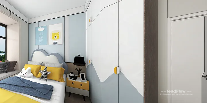 Hangzhou Apartment Interior with WPC Cladding &mdash; Living-Dining Room Accent in Hangzhou, China - photo 2