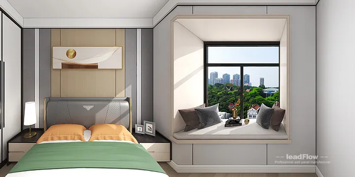 Hangzhou Apartment Interior with WPC Cladding &mdash; Living-Dining Room Accent in Hangzhou, China - photo 5