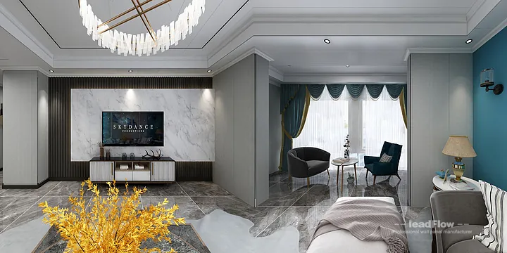 WPC Wall Panel Apartment Case Study in Nanchang | Modern Master Bedroom in Donghu District, Nanchang, China