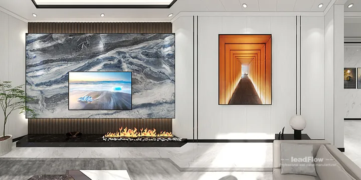 WPC Cladding Apartment Case Study in Hangzhou | Modern Living-Dining Room in Hangzhou, China