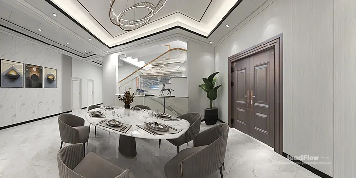 WPC Cladding Apartment Case Study in Hangzhou | Modern Living-Dining Room in Hangzhou, China - photo 1