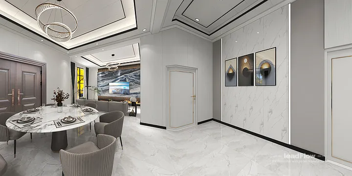 WPC Cladding Apartment Case Study in Hangzhou | Modern Living-Dining Room in Hangzhou, China - photo 2