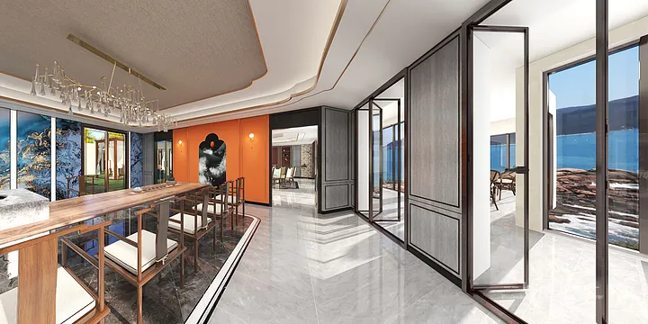 WPC Interior Panel Ideas for Hangzhou Villa | mahjong room Design in Hangzhou, China - photo 15