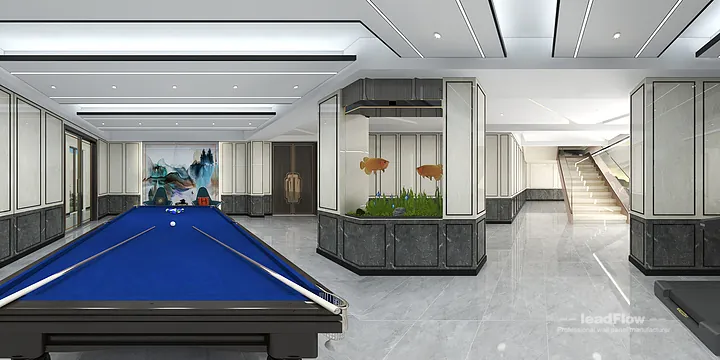 WPC Interior Panel Ideas for Hangzhou Villa | mahjong room Design in Hangzhou, China - photo 4