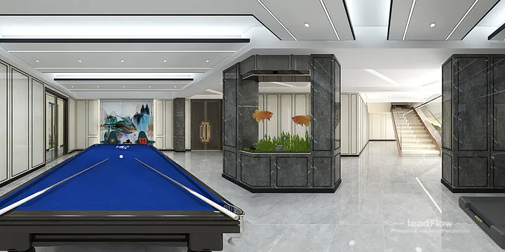 WPC Interior Panel Ideas for Hangzhou Villa | mahjong room Design in Hangzhou, China - photo 5