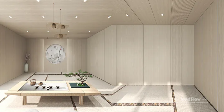 WPC Interior Panel Ideas for Hangzhou Villa | mahjong room Design in Hangzhou, China - photo 7
