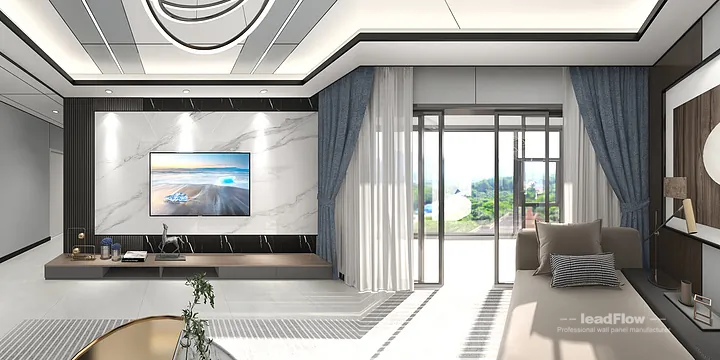 WPC Wall Panel Design for Nanchang Apartment &mdash; Bedroom 1 Focus in Donghu District, Nanchang, China