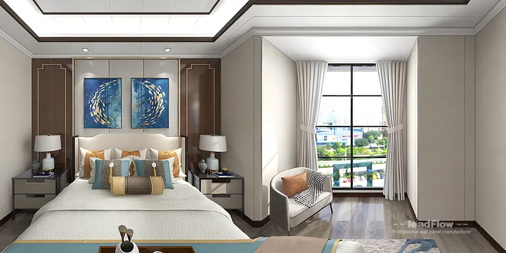 Hangzhou Apartment Interior with WPC Wall Cladding &mdash; walk-in wardrobe Accent in Hangzhou, China - photo 1