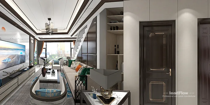 Hangzhou Apartment Interior with WPC Wall Cladding &mdash; walk-in wardrobe Accent in Hangzhou, China - photo 4
