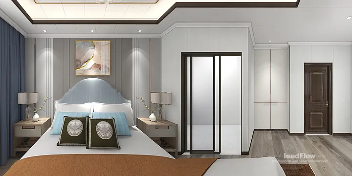 Hangzhou Apartment Interior with WPC Wall Cladding &mdash; walk-in wardrobe Accent in Hangzhou, China - photo 6