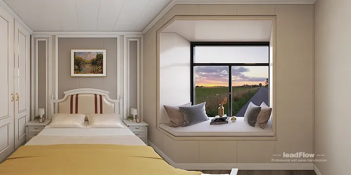 Hangzhou Apartment Featuring WPC Cladding | Bedroom 1 Walls in Hangzhou, China - photo 8