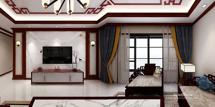 Ye's Hangzhou Apartment with WPC Wall Panel &mdash; Modern in Hangzhou, China