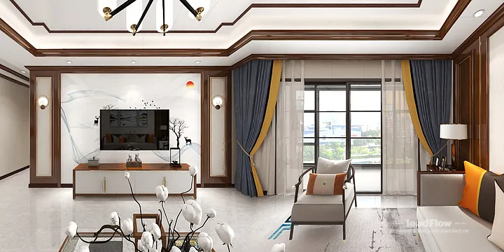 Ye's Hangzhou Apartment with WPC Wall Panel &mdash; Modern in Hangzhou, China - photo 1