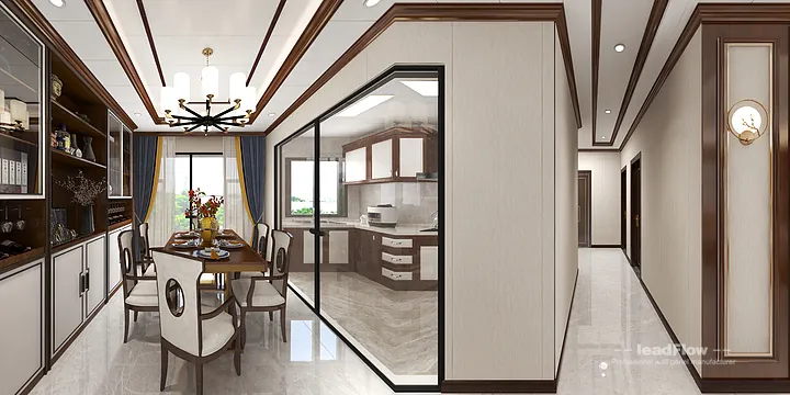 Ye's Hangzhou Apartment with WPC Wall Panel &mdash; Modern in Hangzhou, China - photo 2