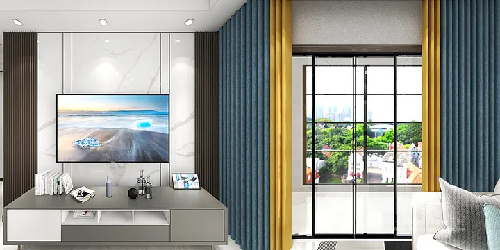 Hangzhou Apartment Wall Panel Design | WPC Interior Panel Stylish Interior in Hangzhou, China - photo 2